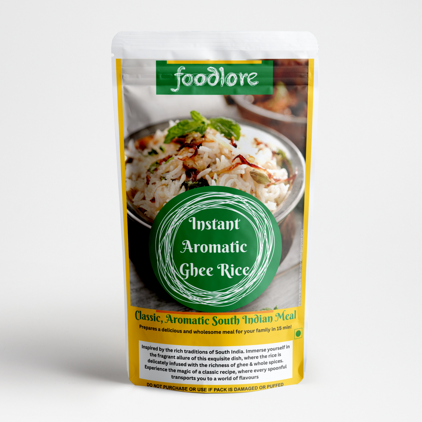 Instant Aromatic Ghee Rice from South India