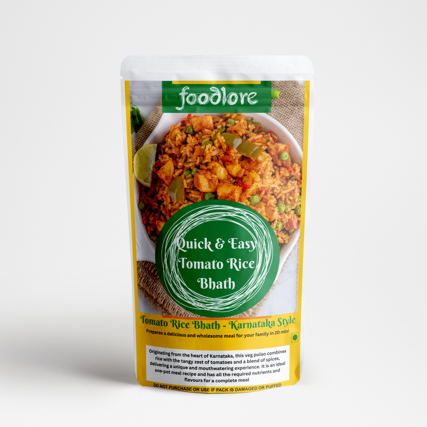 Quick & Easy Tomato Rice Bhath - Karnataka Style