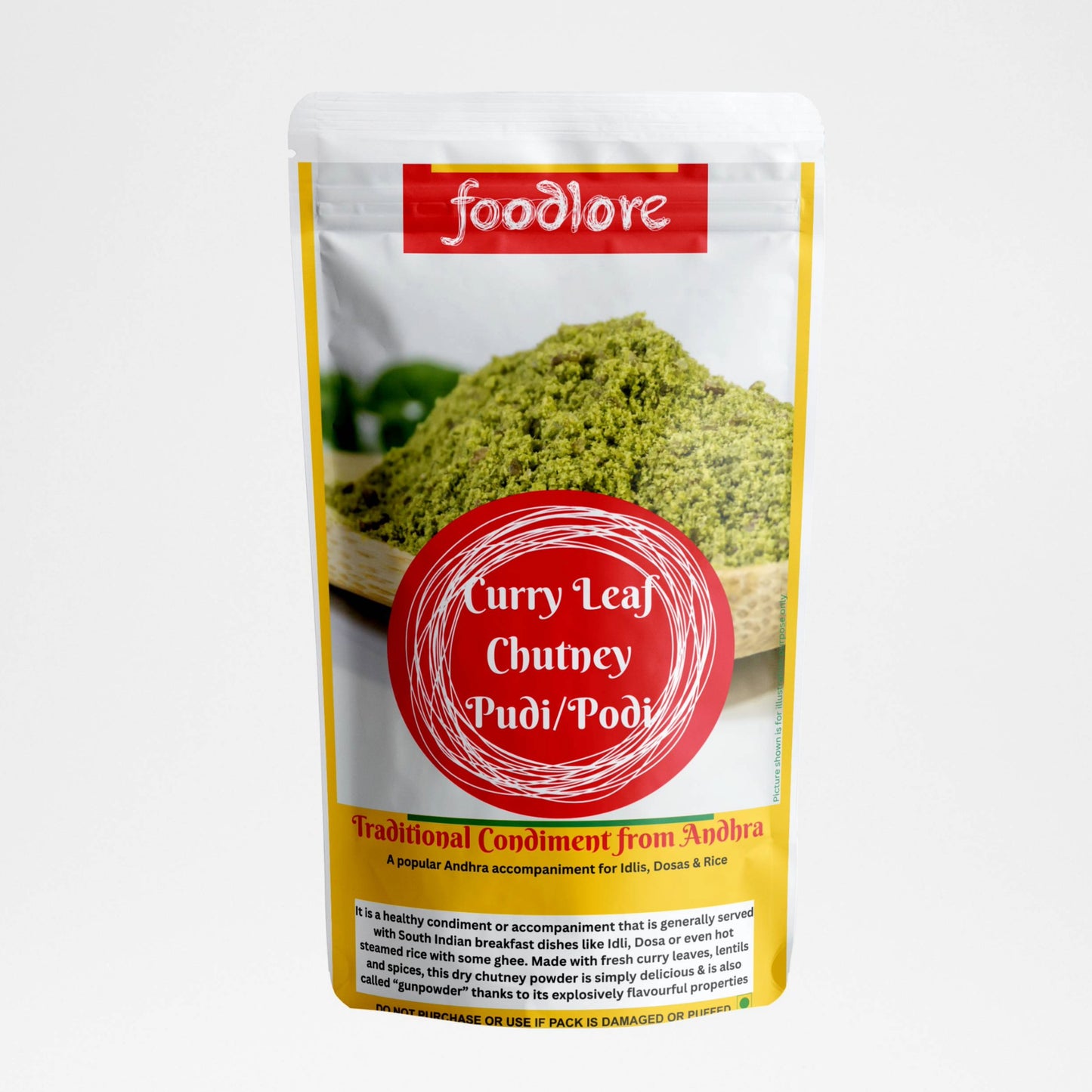 Curry leaf Chutney Pudi/Podi from Andhra