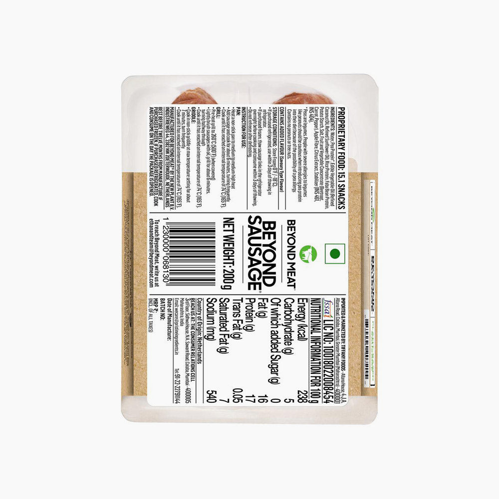 Beyond Meat – Beyond Sausage, Plant-Based Sausage (Shipping only within Mysore)